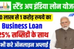 Stand Up India Scheme Apply Online