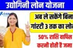 Udyogini Loan Yojana Apply Online
