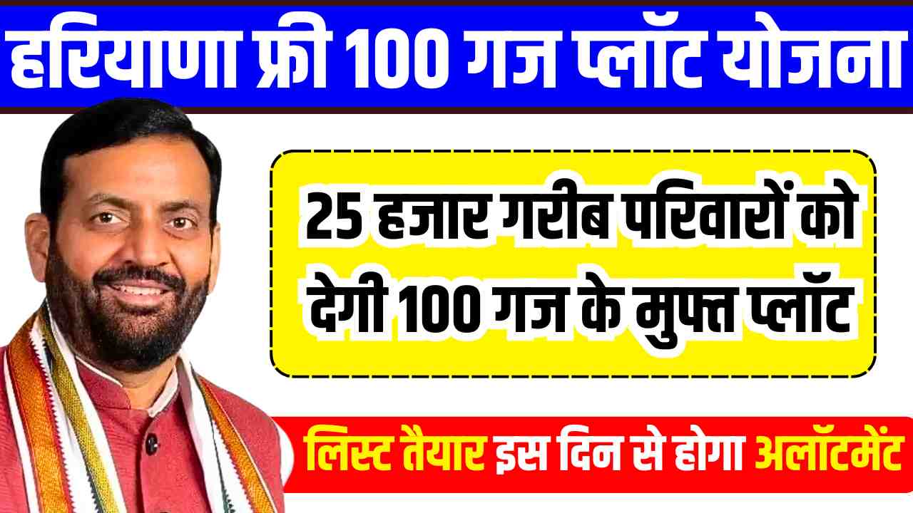Haryana Free 100 Gaj Plot Scheme
